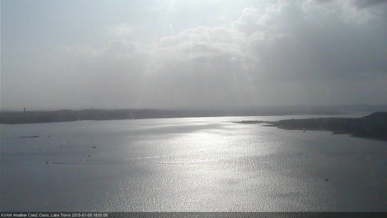 Lake Travis webcam, July 5, 2015 5:10 PM CT