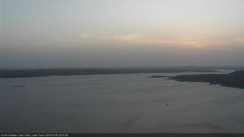 Lake Travis webcam, July 5, 2015 7:40 PM CT