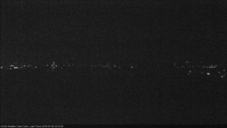 Lake Travis webcam, July 5, 2015 9:50 PM CT