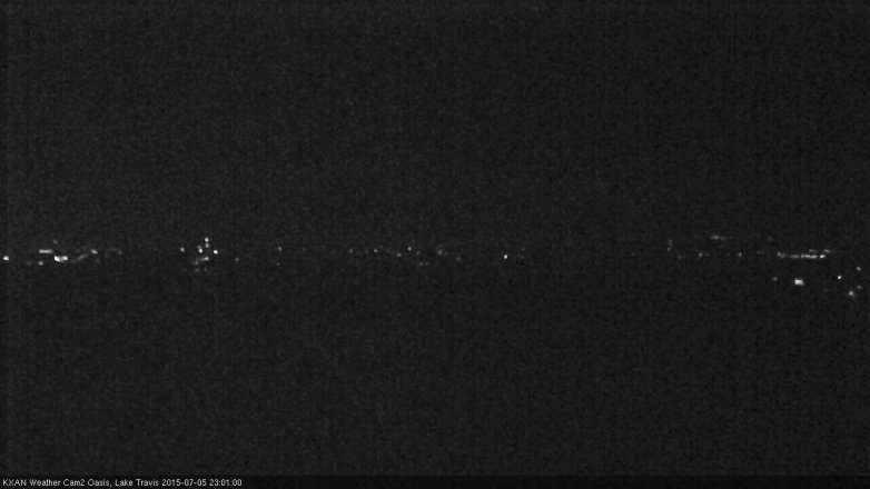 Lake Travis webcam, July 5, 2015 10:10 PM CT