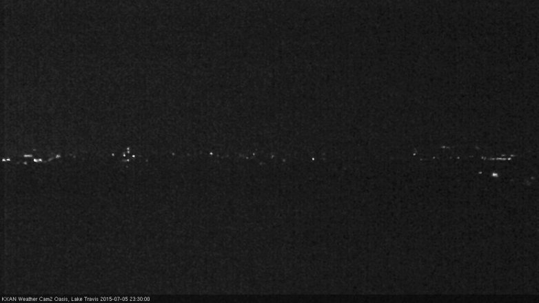 Lake Travis webcam, July 5, 2015 10:50 PM CT
