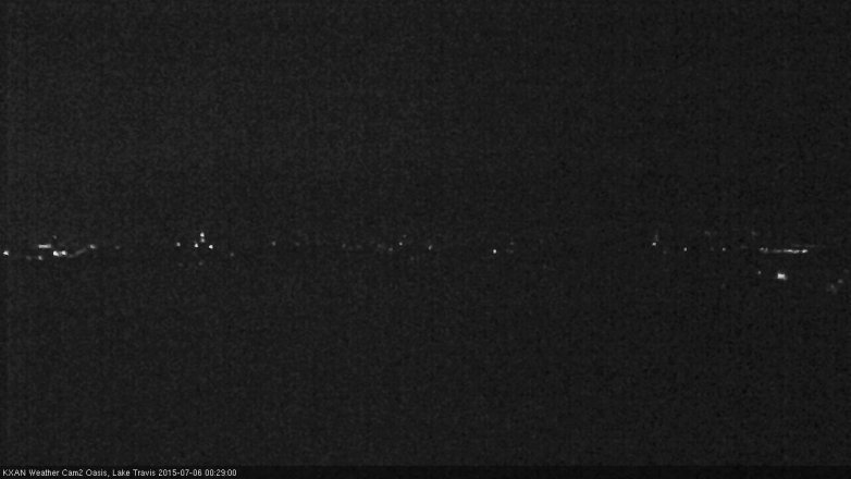 Lake Travis webcam, July 5, 2015 11:45 PM CT