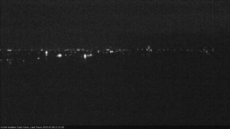 Lake Travis webcam, July 6, 2015 8:40 PM CT