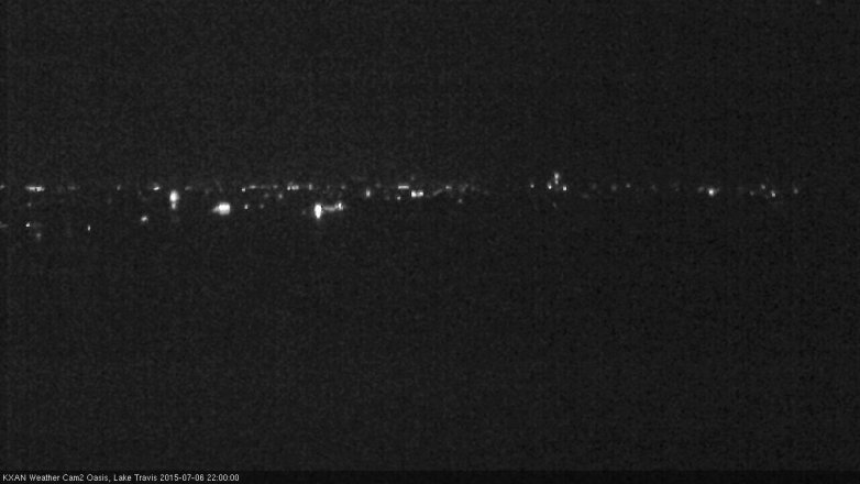 Lake Travis webcam, July 6, 2015 9:10 PM CT