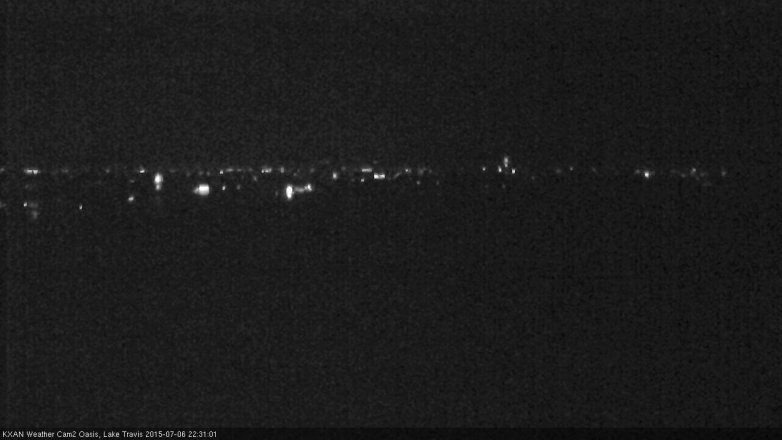 Lake Travis webcam, July 6, 2015 9:35 PM CT