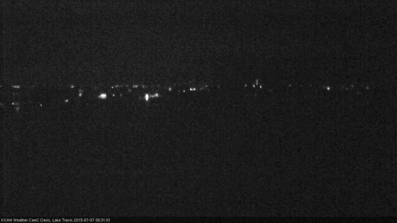 Lake Travis webcam, July 6, 2015 11:35 PM CT