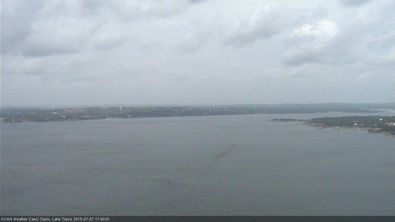 Lake Travis webcam, July 7, 2015 10:10 AM CT