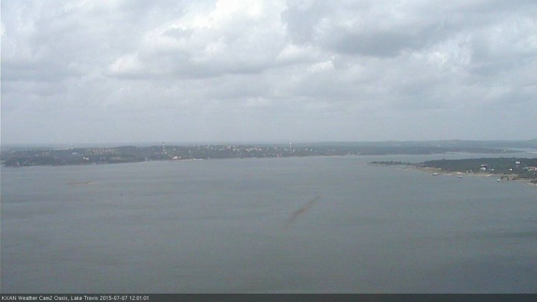 Lake Travis webcam, July 7, 2015 11:25 AM CT