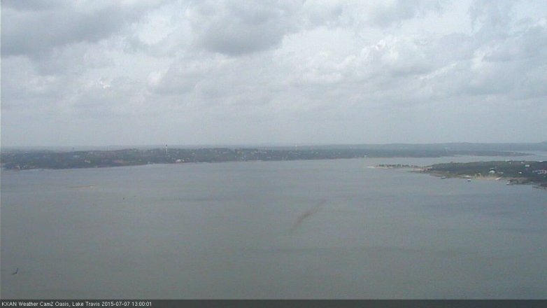 Lake Travis webcam, July 7, 2015 12:25 PM CT