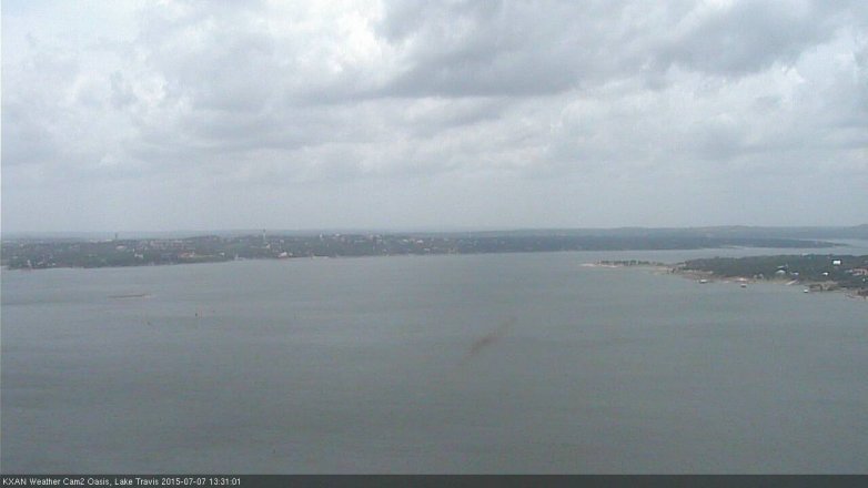 Lake Travis webcam, July 7, 2015 12:45 PM CT