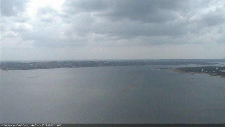 Lake Travis webcam, July 7, 2015 3:15 PM CT