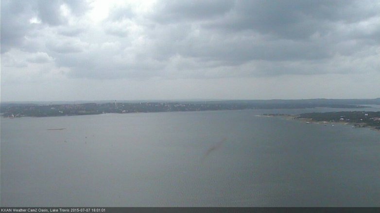 Lake Travis webcam, July 7, 2015 3:20 PM CT