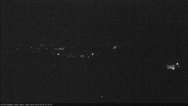 Lake Travis webcam, July 7, 2015 9:00 PM CT