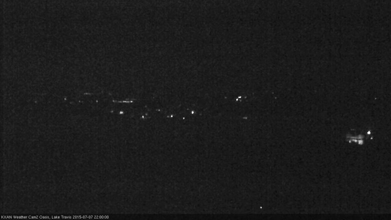Lake Travis webcam, July 7, 2015 9:10 PM CT