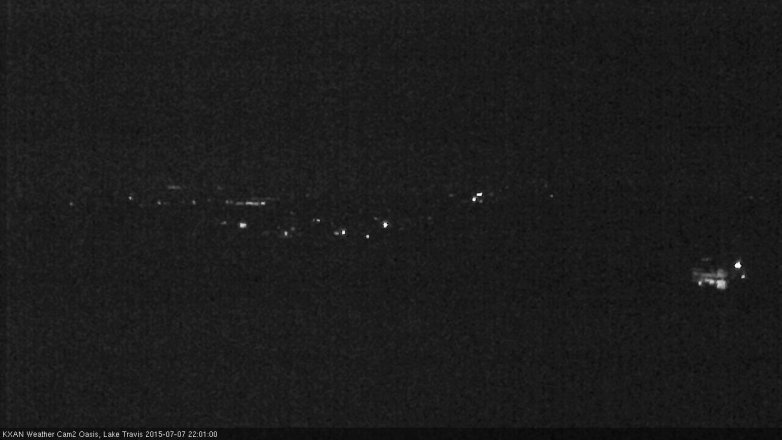 Lake Travis webcam, July 7, 2015 9:20 PM CT