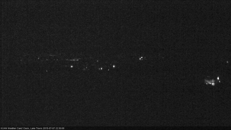 Lake Travis webcam, July 7, 2015 9:55 PM CT