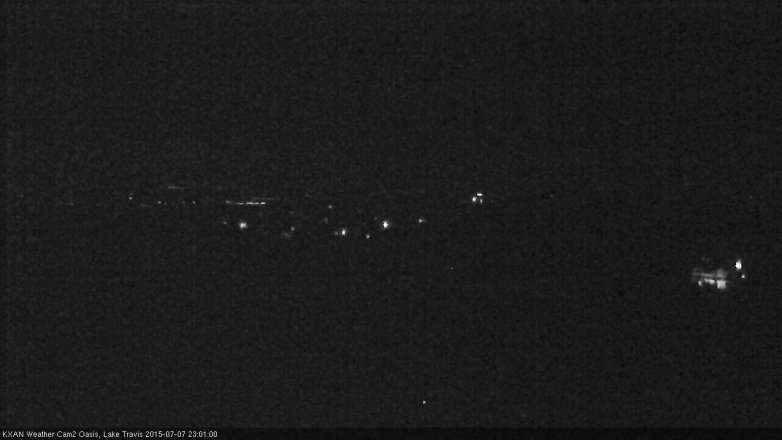 Lake Travis webcam, July 7, 2015 10:30 PM CT