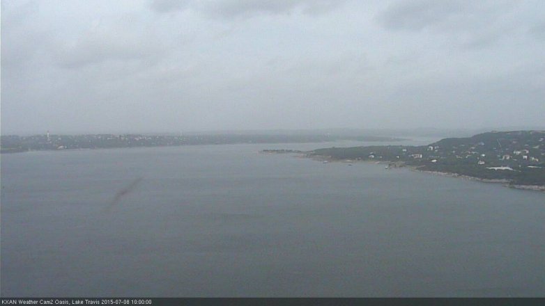 Lake Travis webcam, July 8, 2015 9:15 AM CT