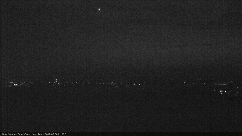 Lake Travis webcam, July 8, 2015 8:40 PM CT