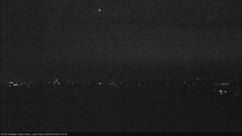 Lake Travis webcam, July 8, 2015 8:50 PM CT