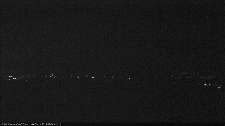 Lake Travis webcam, July 8, 2015 10:45 PM CT