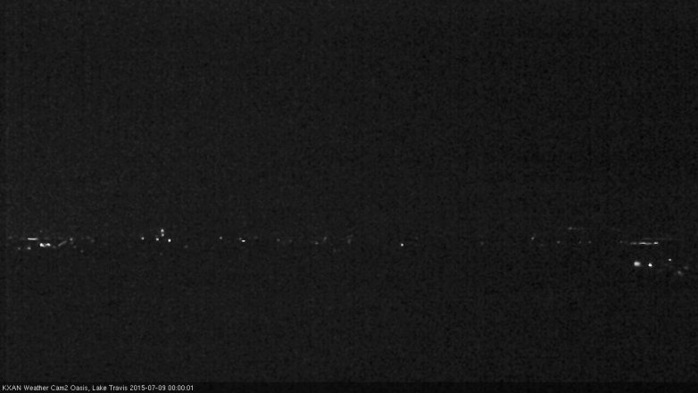 Lake Travis webcam, July 8, 2015 11:25 PM CT