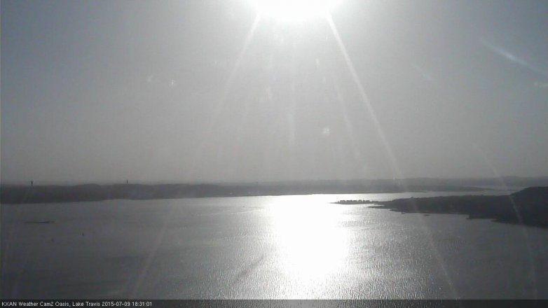 Lake Travis webcam, July 9, 2015 6:00 PM CT