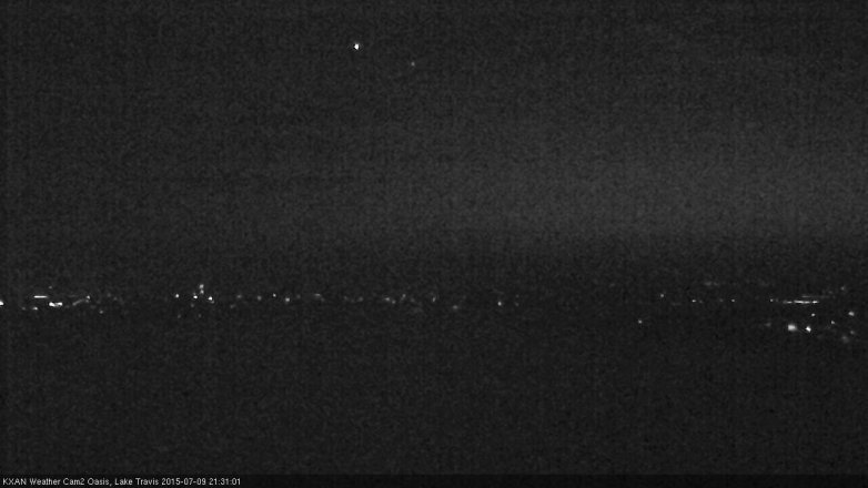 Lake Travis webcam, July 9, 2015 8:50 PM CT