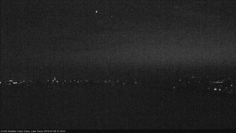 Lake Travis webcam, July 9, 2015 8:55 PM CT