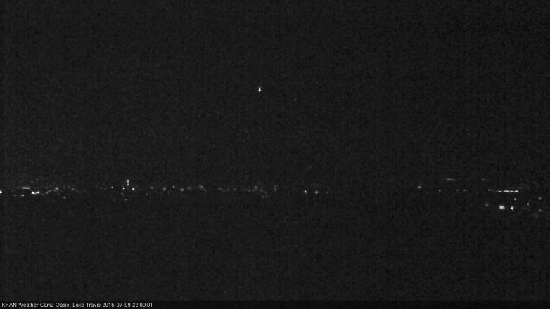 Lake Travis webcam, July 9, 2015 9:15 PM CT