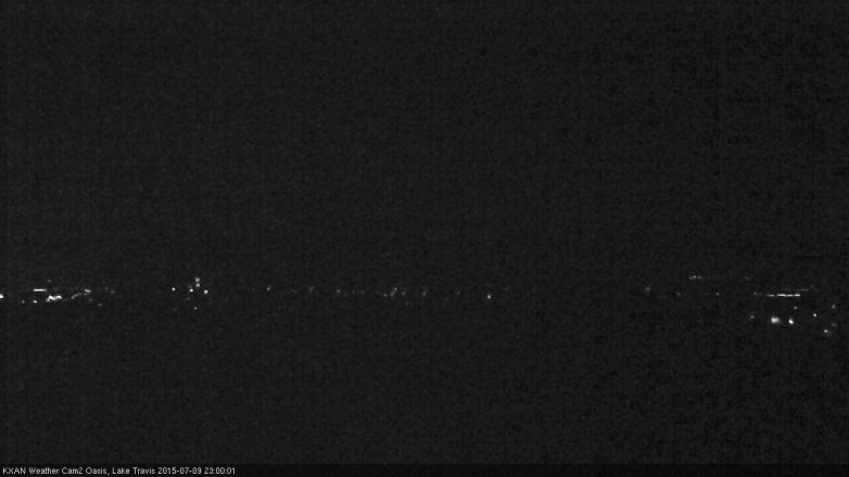 Lake Travis webcam, July 9, 2015 10:05 PM CT