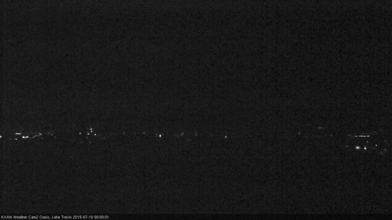Lake Travis webcam, July 9, 2015 11:30 PM CT