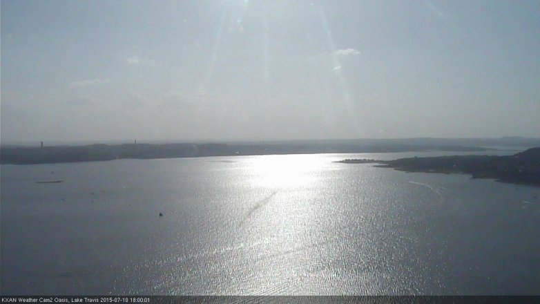 Lake Travis webcam, July 10, 2015 5:05 PM CT