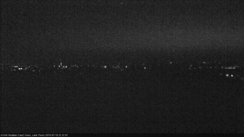 Lake Travis webcam, July 10, 2015 8:45 PM CT
