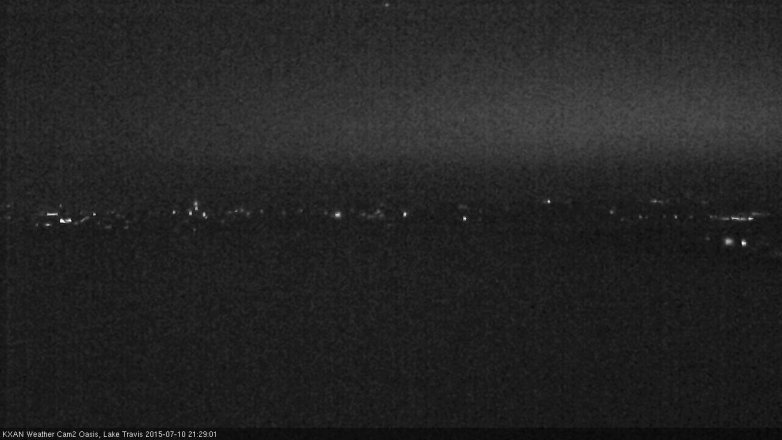 Lake Travis webcam, July 10, 2015 8:50 PM CT
