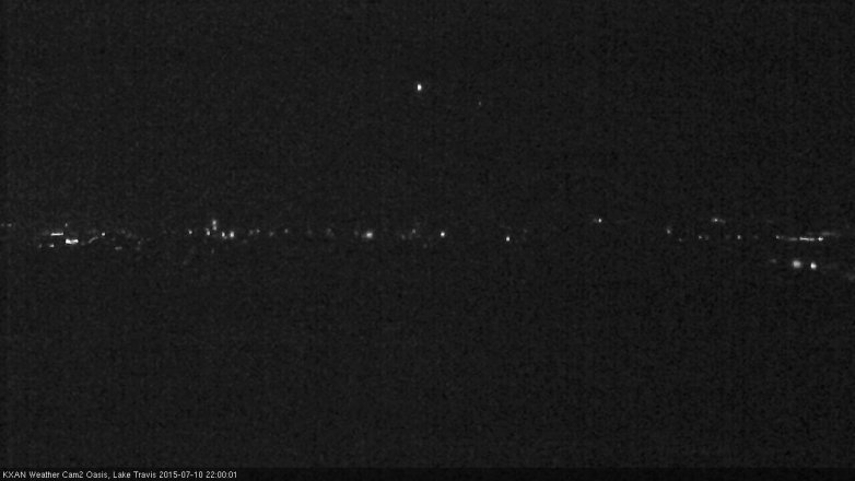 Lake Travis webcam, July 10, 2015 9:10 PM CT