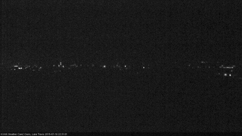 Lake Travis webcam, July 10, 2015 10:00 PM CT