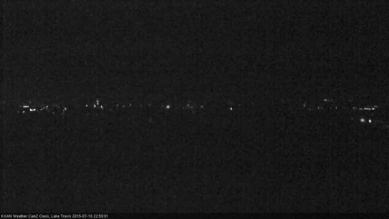Lake Travis webcam, July 10, 2015 10:05 PM CT