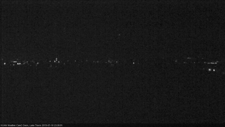 Lake Travis webcam, July 10, 2015 10:45 PM CT