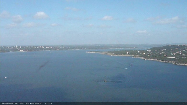 Lake Travis webcam, July 11, 2015 9:40 AM CT