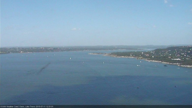 Lake Travis webcam, July 11, 2015 12:00 PM CT