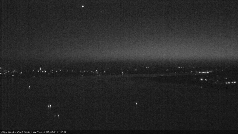 Lake Travis webcam, July 11, 2015 8:35 PM CT