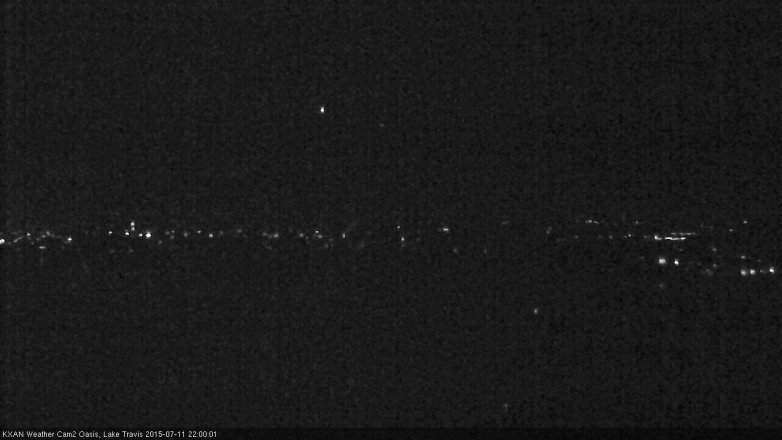 Lake Travis webcam, July 11, 2015 9:10 PM CT