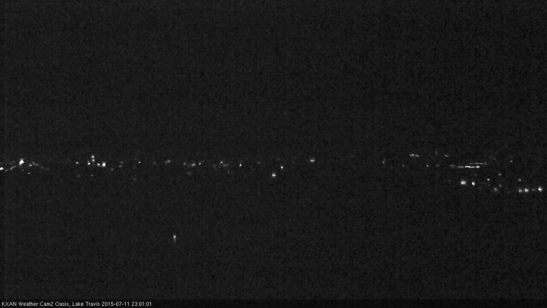 Lake Travis webcam, July 11, 2015 10:05 PM CT