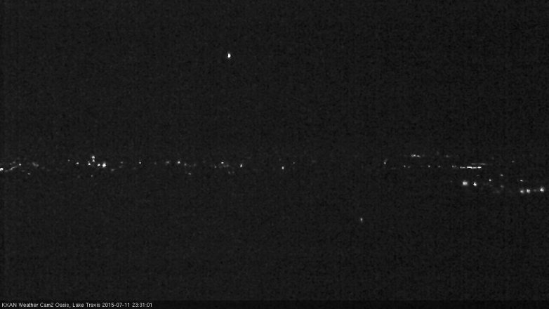 Lake Travis webcam, July 11, 2015 10:40 PM CT