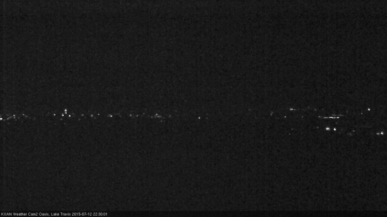 Lake Travis webcam, July 12, 2015 9:55 PM CT