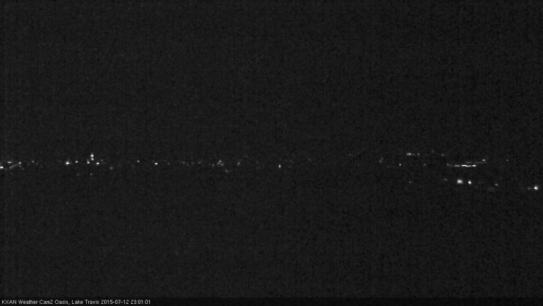 Lake Travis webcam, July 12, 2015 10:10 PM CT