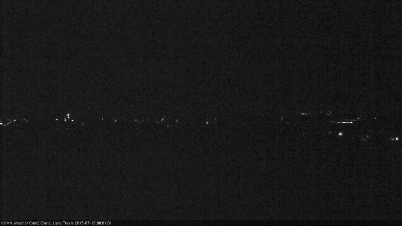 Lake Travis webcam, July 12, 2015 11:15 PM CT