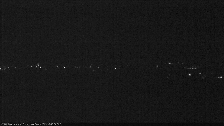 Lake Travis webcam, July 12, 2015 11:45 PM CT