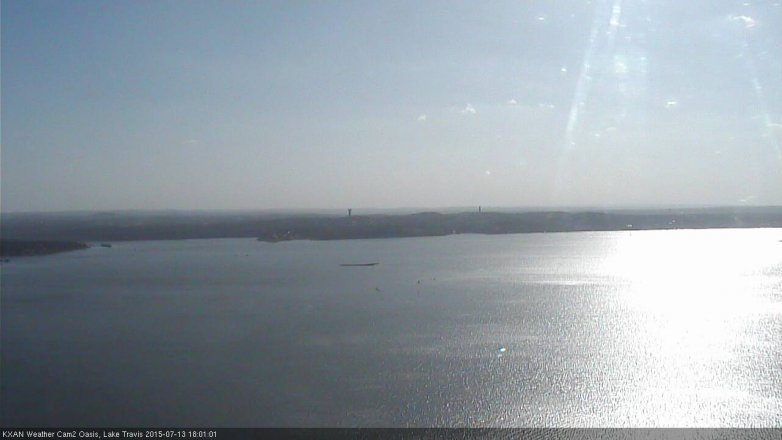 Lake Travis webcam, July 13, 2015 5:10 PM CT